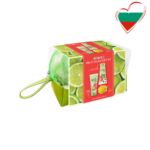 Kinkekomplekt laimi, greibi -ja mündi aroomiga plus pesusvamm