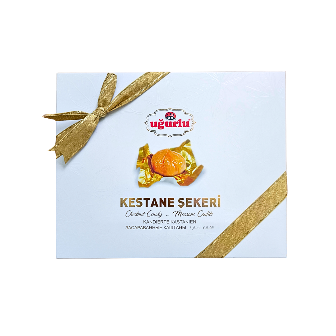 Ugurlu kastanid suhkrusiirupis kinkepakend 160g Ugurlu kastanid suhkrusiirupis kinkepakend 160g