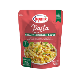 Legurme pasta kreemise šampinjoni kastmega 250g