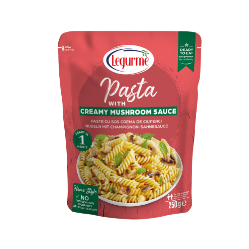 Legurme pasta kreemise šampinjoni kastmega 250g